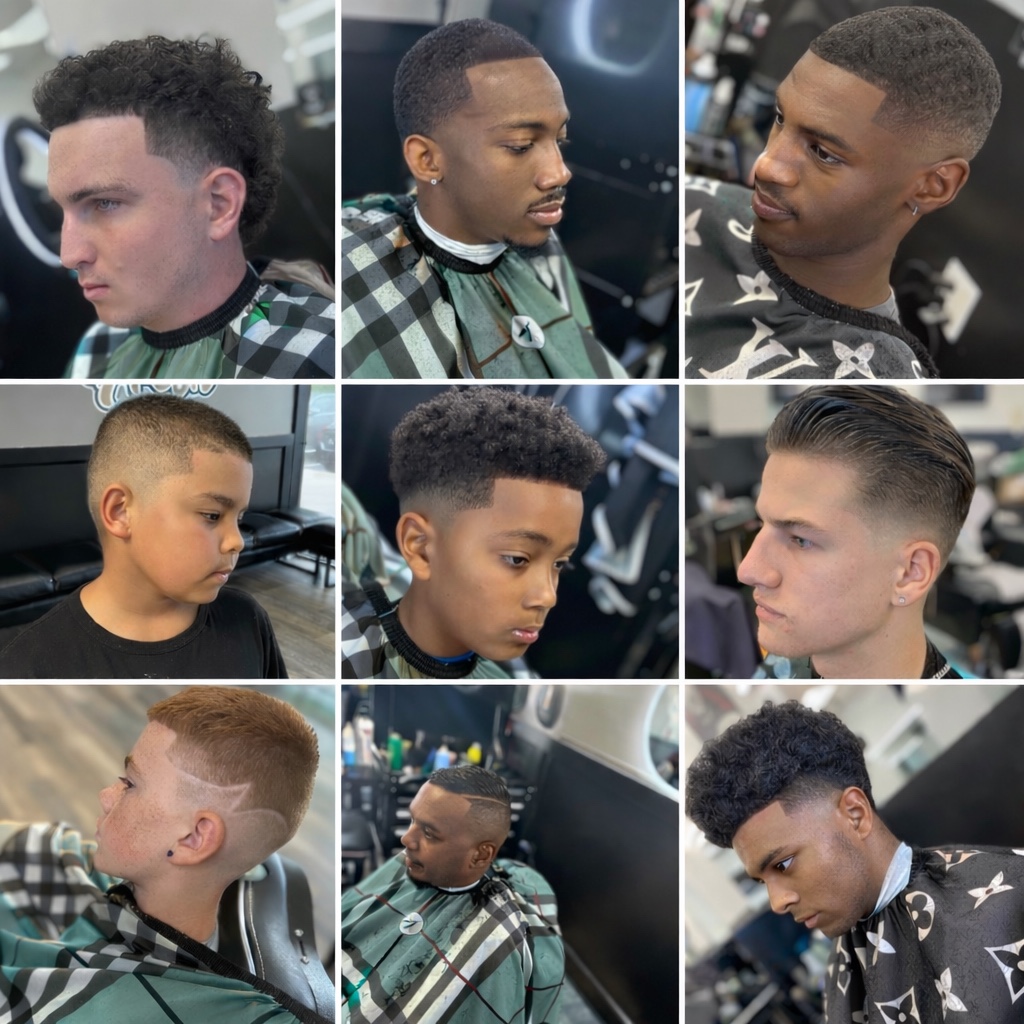 Keyz Da Barber haircut gallery collage
