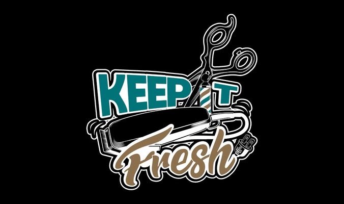 Keep It Fresh Barbershop logo